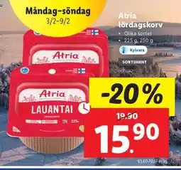 Lidl Atria lördagskorv erbjuda