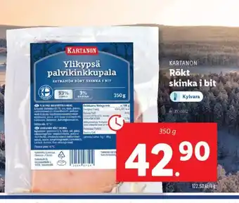 Lidl KARTANON Rökt skinka i bit erbjuda