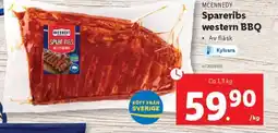 Lidl MCENNEDY Spareribs western BBQ erbjuda