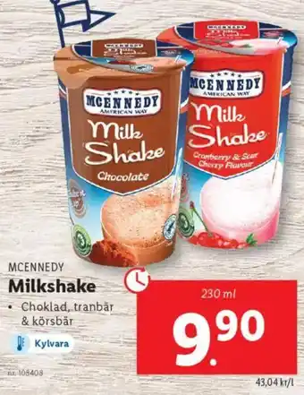 Lidl MCENNEDY Milkshake erbjuda