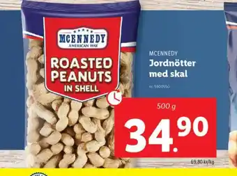 Lidl MCENNEDY Jordnötter med skal erbjuda