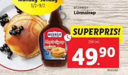 Lidl MCENNEDY Lönnsirap erbjuda