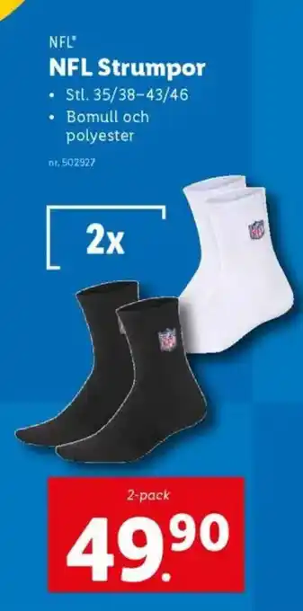 Lidl NFL Strumpor erbjuda