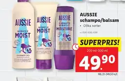 Lidl AUSSIE schampo/balsam erbjuda