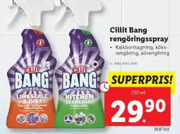 Lidl Cillit Bang rengöringsspray erbjuda