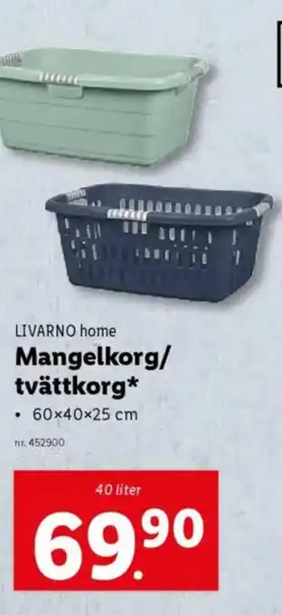 Lidl LIVARNO HOME Mangelkorg/ tvättkorg erbjuda