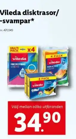 Lidl VILEDA disktrasor/ -svampar erbjuda