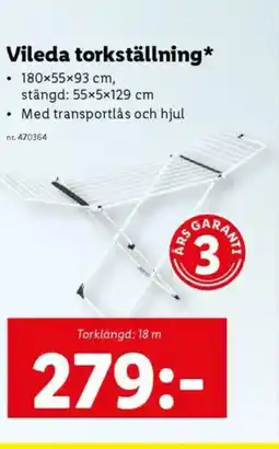 Lidl Vileda torkställning erbjuda