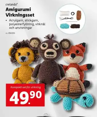 Lidl CRELANDO Amigurumi Virkningsset erbjuda