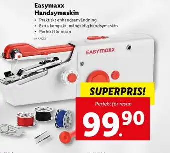 Lidl Easymaxx Handsymaskin erbjuda