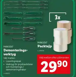 Lidl PARKSIDE Demonterings- verktyg erbjuda