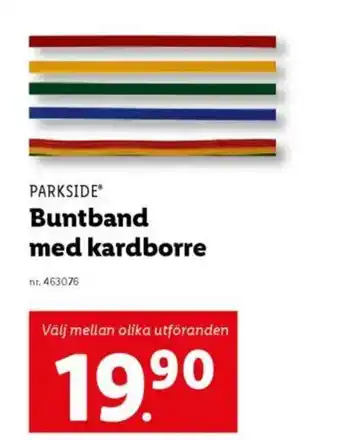 Lidl PARKSIDE Buntband med kardborre erbjuda