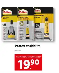 Lidl Pattex snabblim erbjuda