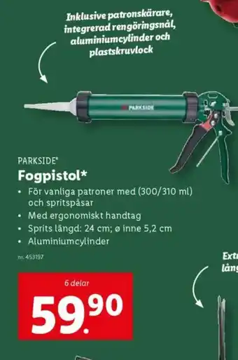 Lidl PARKSIDE Fogpistol erbjuda