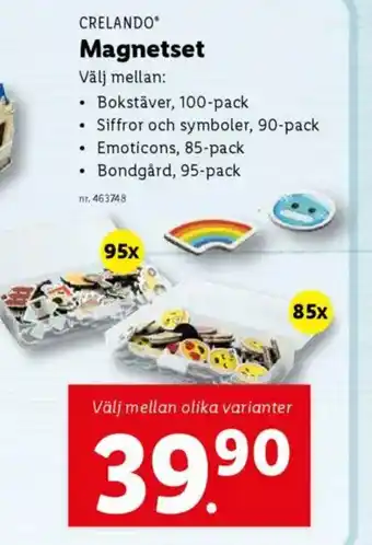 Lidl CRELANDO® Magnetset erbjuda