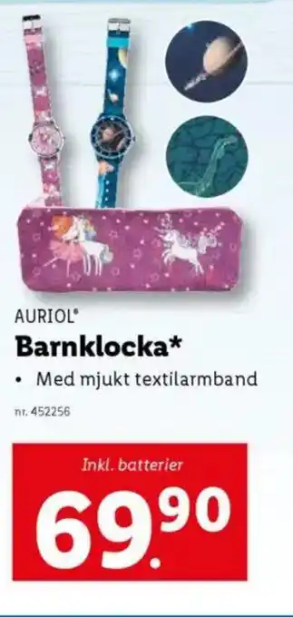 Lidl AURIOL Barnklocka erbjuda