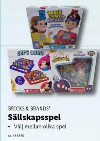 Lidl BRICKS & BRANDS Sällskapsspel erbjuda