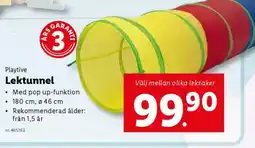 Lidl Playtive Lektunnel erbjuda