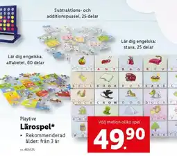 Lidl Playtive Lärospel erbjuda