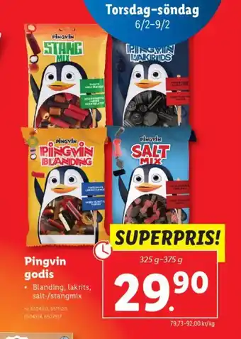 Lidl PINGVIN godis erbjuda