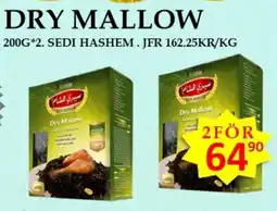 Matmixen SEDI HASHEM Dry mallow erbjuda