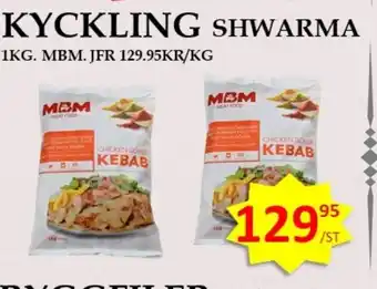 Matmixen MBM Kyckling shwarma erbjuda