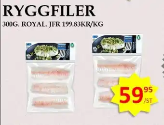 Matmixen ROYAL Ryggfiler erbjuda