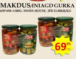 Matmixen SWISS HOUSE Makdus/iniagd gurka erbjuda