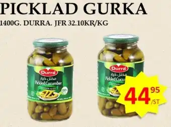 Matmixen DURRA Picklad gurka erbjuda