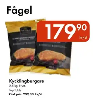 Snabbgross Kycklingburgare erbjuda