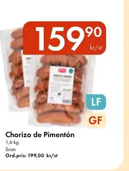 Snabbgross SCAN Chorizo de Pimentón erbjuda