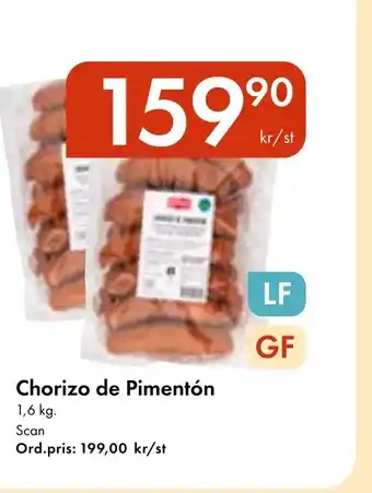 Snabbgross SCAN Chorizo de Pimentón erbjuda