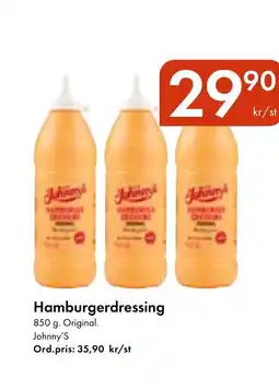 Snabbgross JOHNNY'S Hamburgerdressing erbjuda