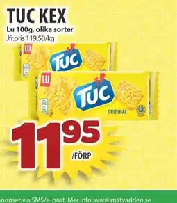 Matvärlden Tensta LU Tuc kex erbjuda