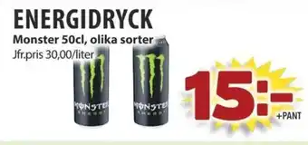 Matvärlden Tensta MONSTER Energidryck erbjuda