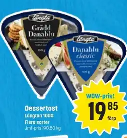 Eurocash Dessertost Längtan erbjuda