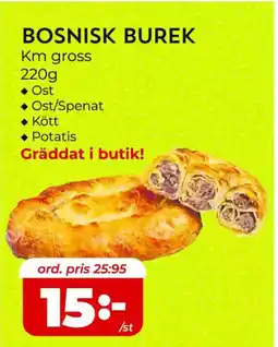 Matrix Butikerna Bosnisk burek Km gross erbjuda