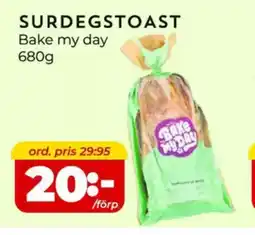 Matrix Butikerna Surdegstoast Bake my day erbjuda