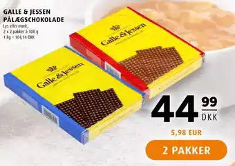 Scandinavian Park Galle & jessen pålægschokolade erbjuda