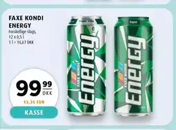 Scandinavian Park Faxe kondi energy forskellige slags, erbjuda