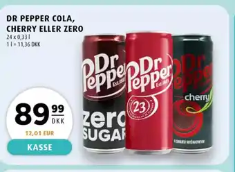 Scandinavian Park Dr pepper cola, cherry eller zero erbjuda