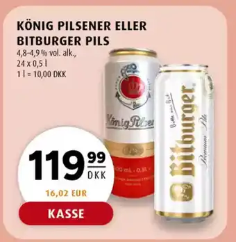 Scandinavian Park König pilsener eller bitburger pils erbjuda