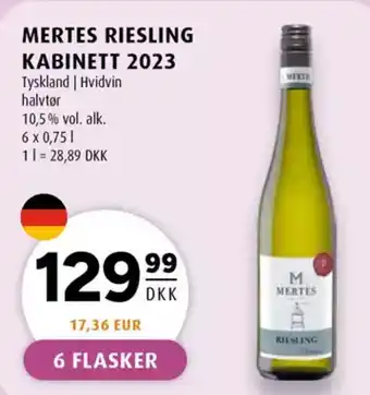 Scandinavian Park Mertes riesling kabinett 2023 erbjuda