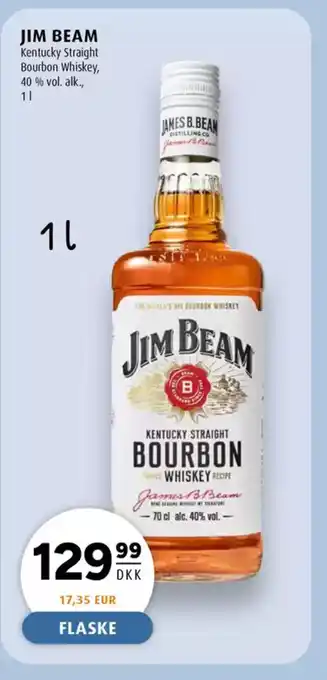 Scandinavian Park Jim beam kentucky straight bourbon whiskey, 40 % vol. alk., 11 erbjuda