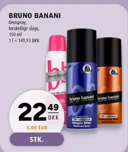 Scandinavian Park Bruno banani deospray, forskellige slags, erbjuda