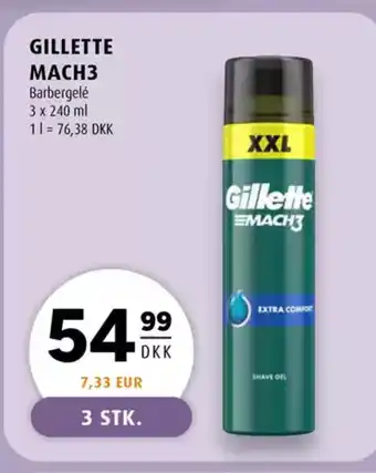 Scandinavian Park Gillette mach3 barbergelé erbjuda