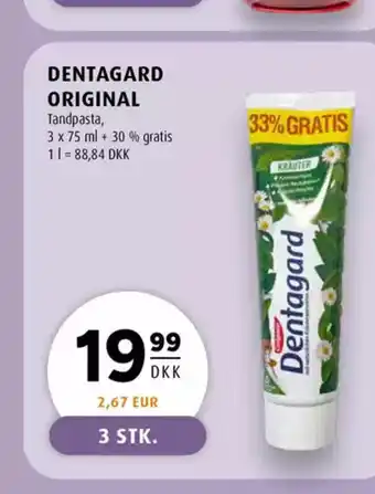 Scandinavian Park Dentagard original tandpasta, erbjuda