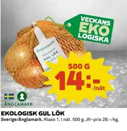 Coop Ekologisk gul lök erbjuda