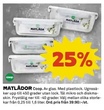 Coop MATLÅDOR Coop erbjuda