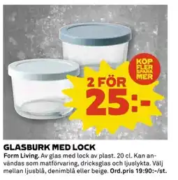 Coop Glasburk med lock erbjuda